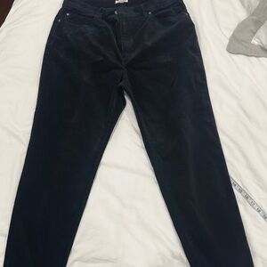 EUC Black Velvet Pants Large